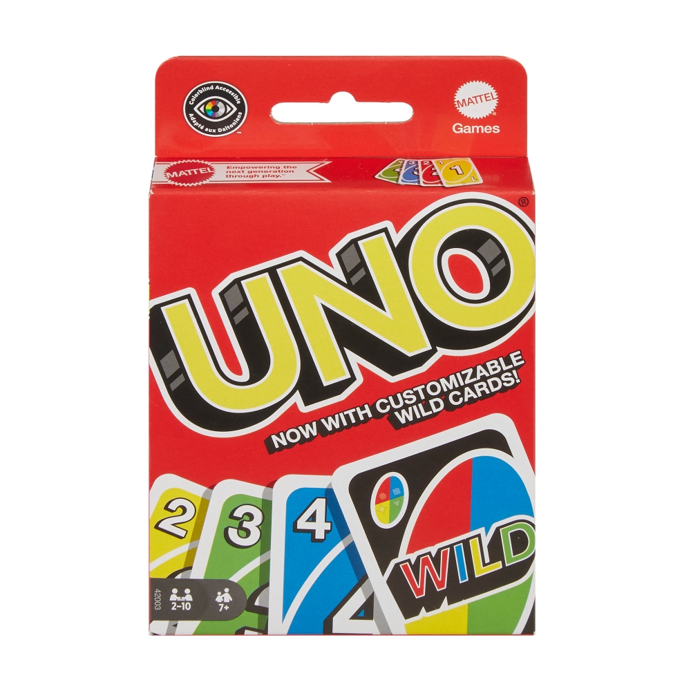 Mattel® Uno® With Customizable Wild Cards Card Game