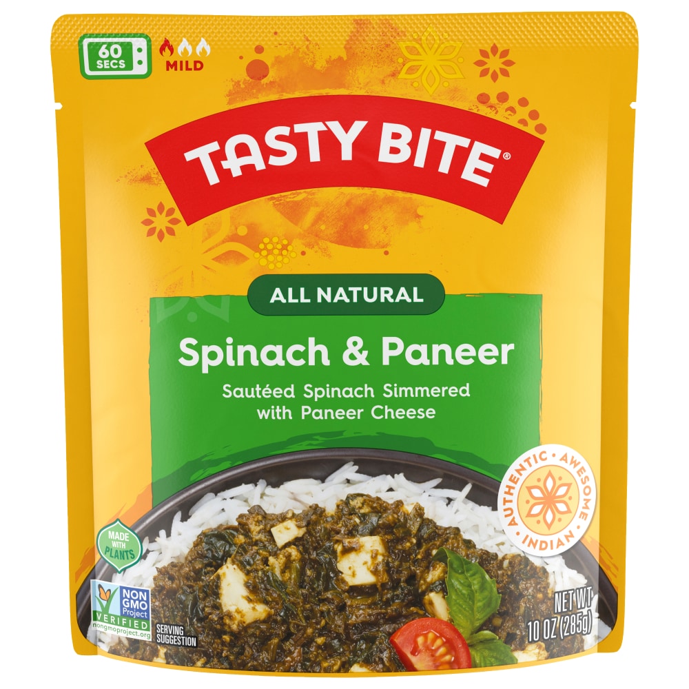 Tasty Bite Spinach & Paneer 10oz Spinach and paneer curry