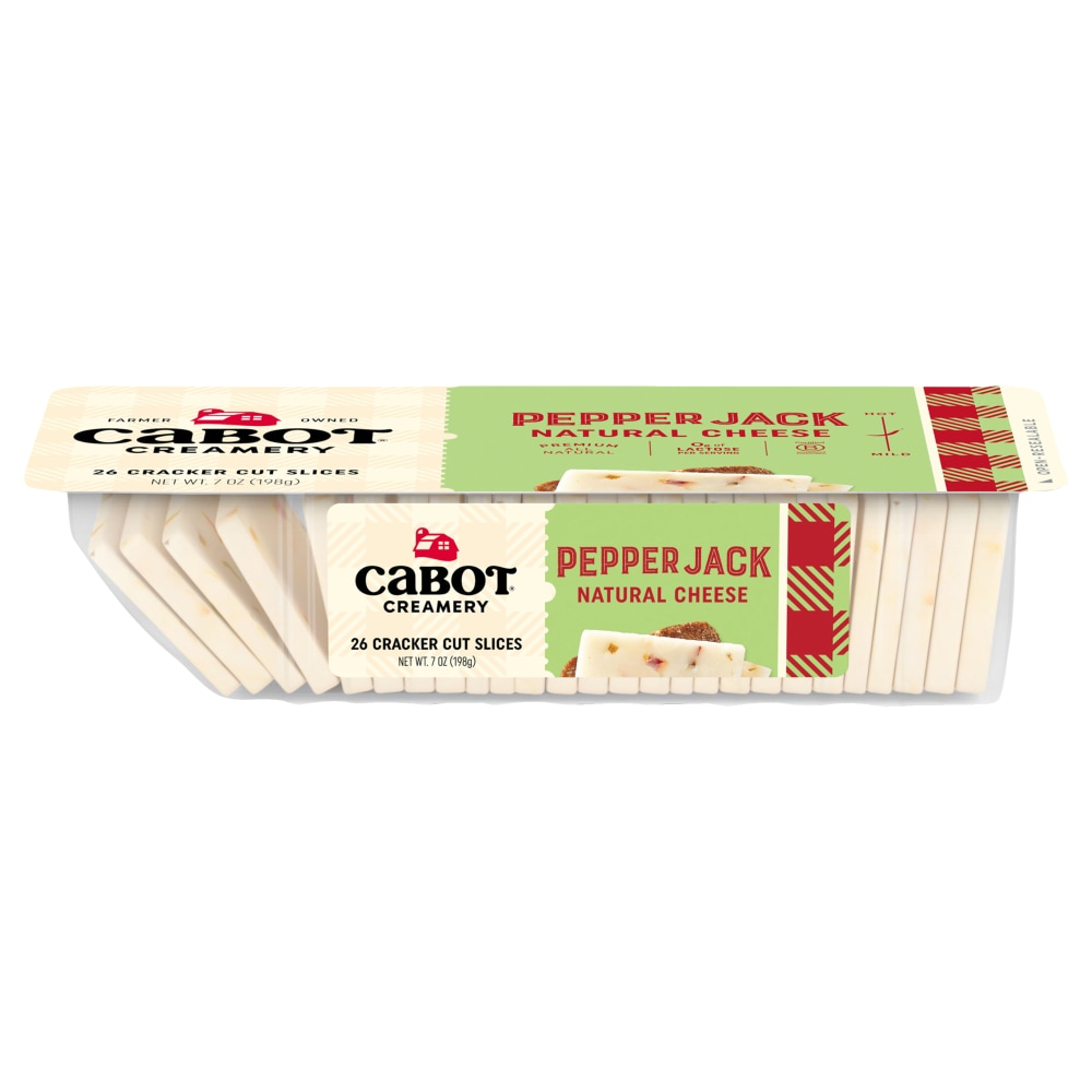 Cabot® Pepper Jack Cracker Cut Sliced Cheese