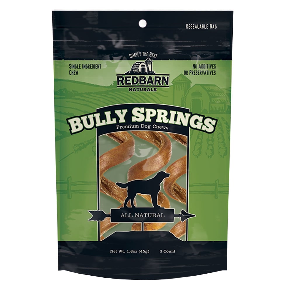 Redbarn Pet Products Inc – Naturals Bully Springs 3 Pack – 250143