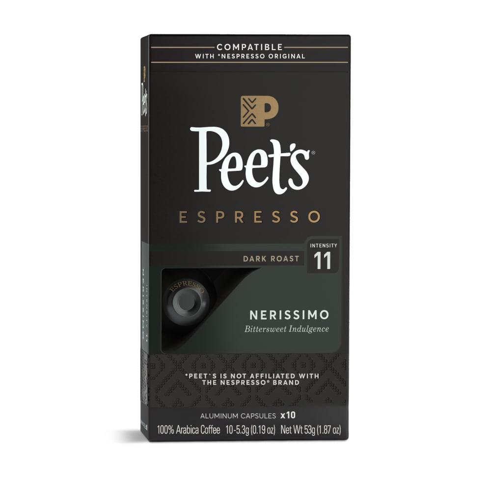 Peet’s Coffee, Nerissimo (Intensity 11) Dark Roast Capsules – 10ct Capsules