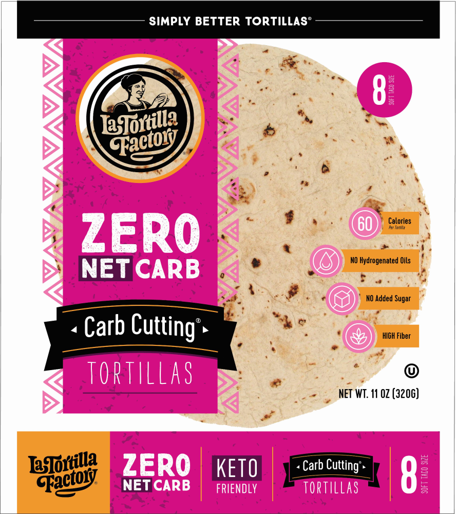 La Tortilla Factory® Carb Cutting Zero Net Carb Soft Taco Tortillas