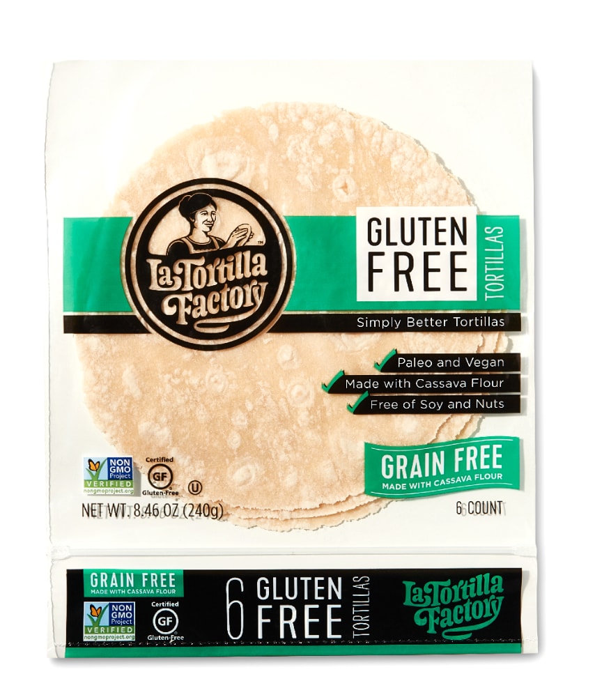 La Tortilla Factory Gluten Free Cassava Flour Tortillas