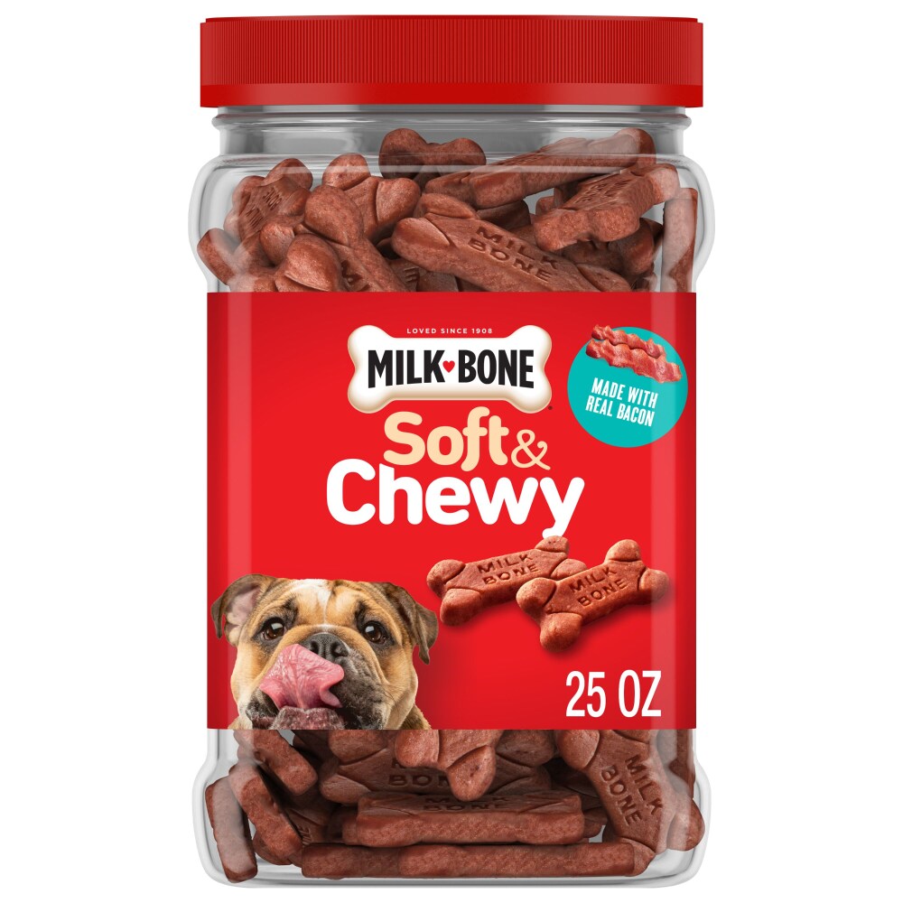 Milk-Bone Soft & Chewy Dog Treats, Made with Real Bacon