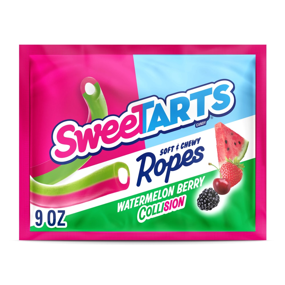 SweeTARTS Watermelon Berry Collision Ropes Candy