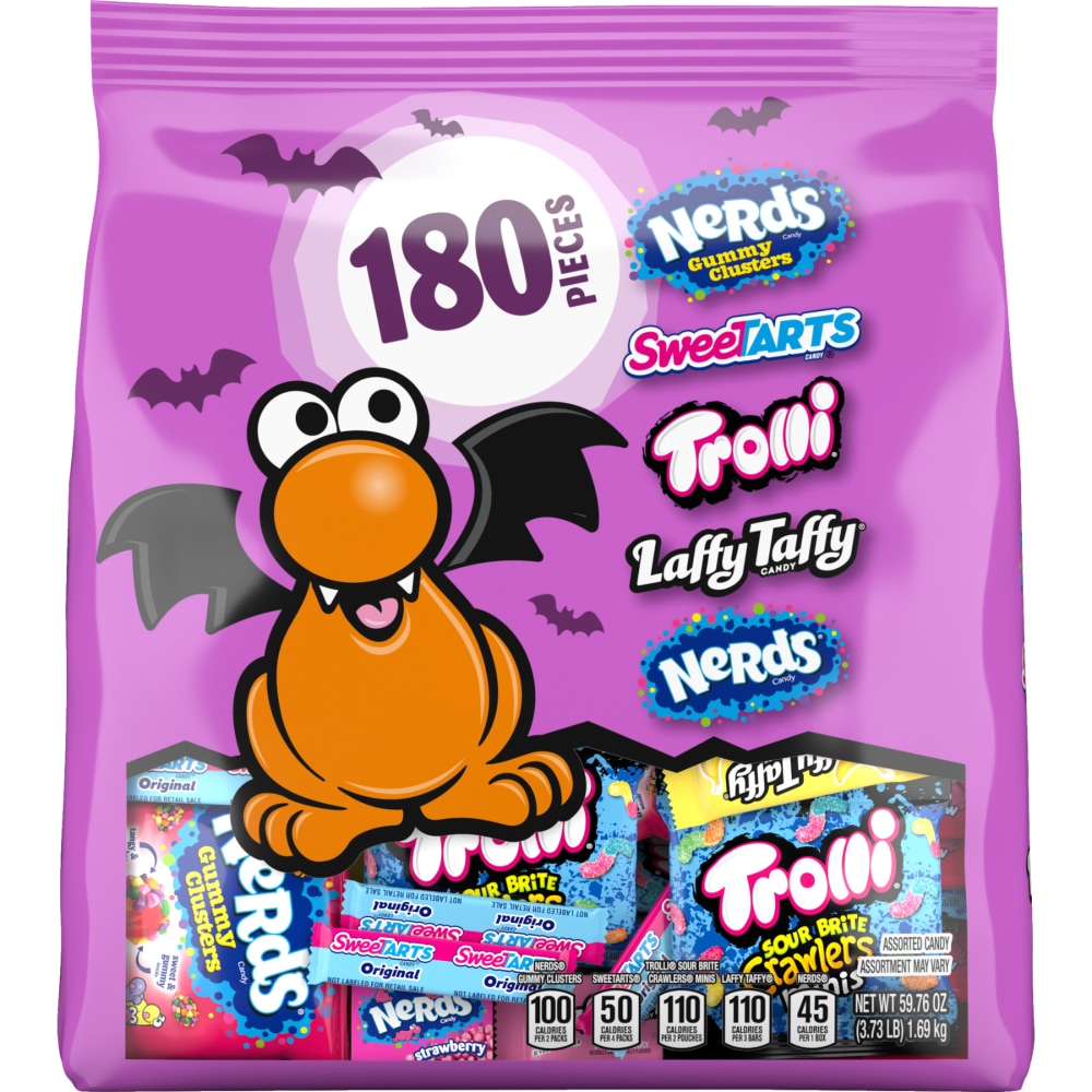 Nerds Core Winners Halloween Trick-or-Treat Variety Bag, 180 ct, 59.76 oz