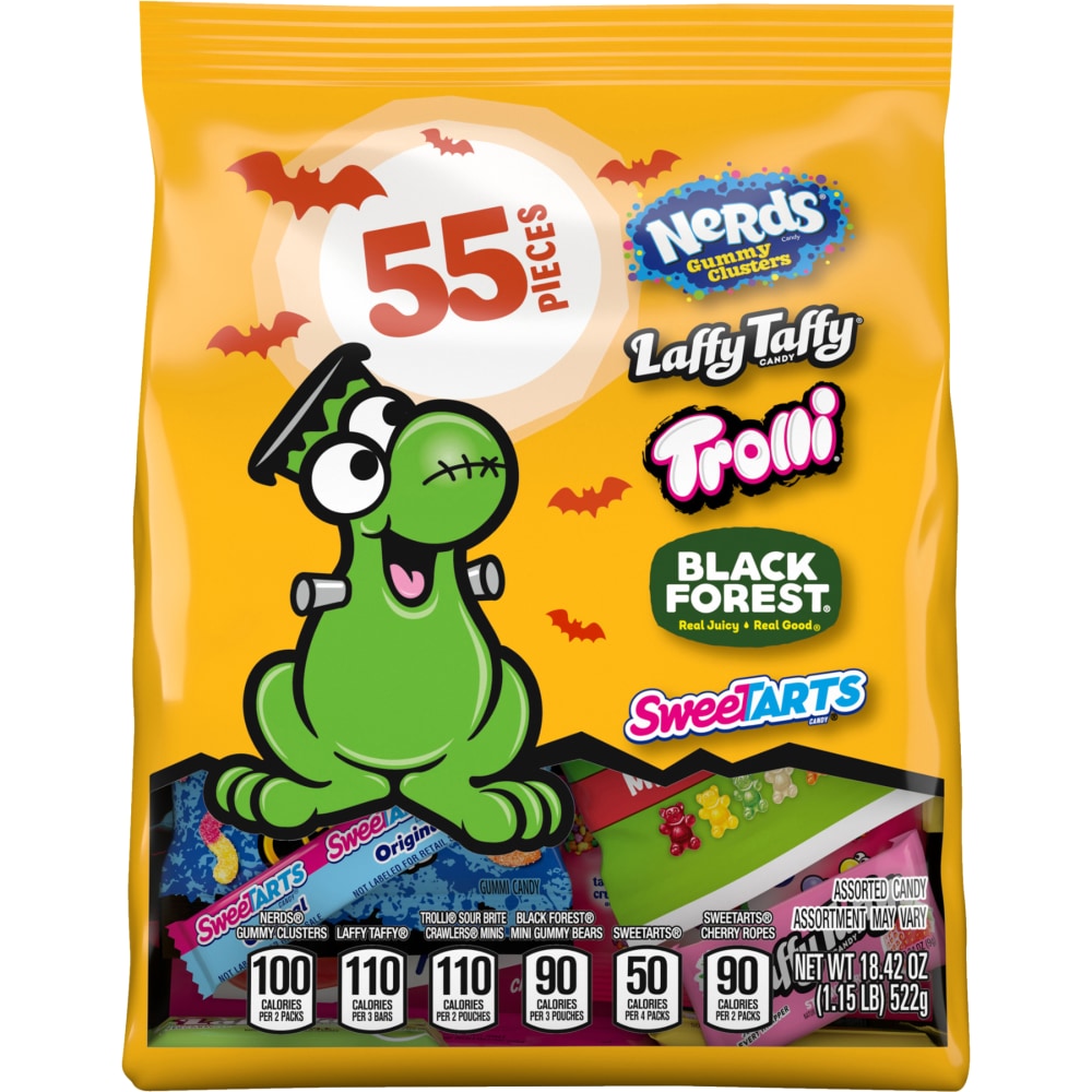 Nerds Fruity Chewy Halloween Trick-or-Treat Variety Bag, 55 ct, 18.42 oz