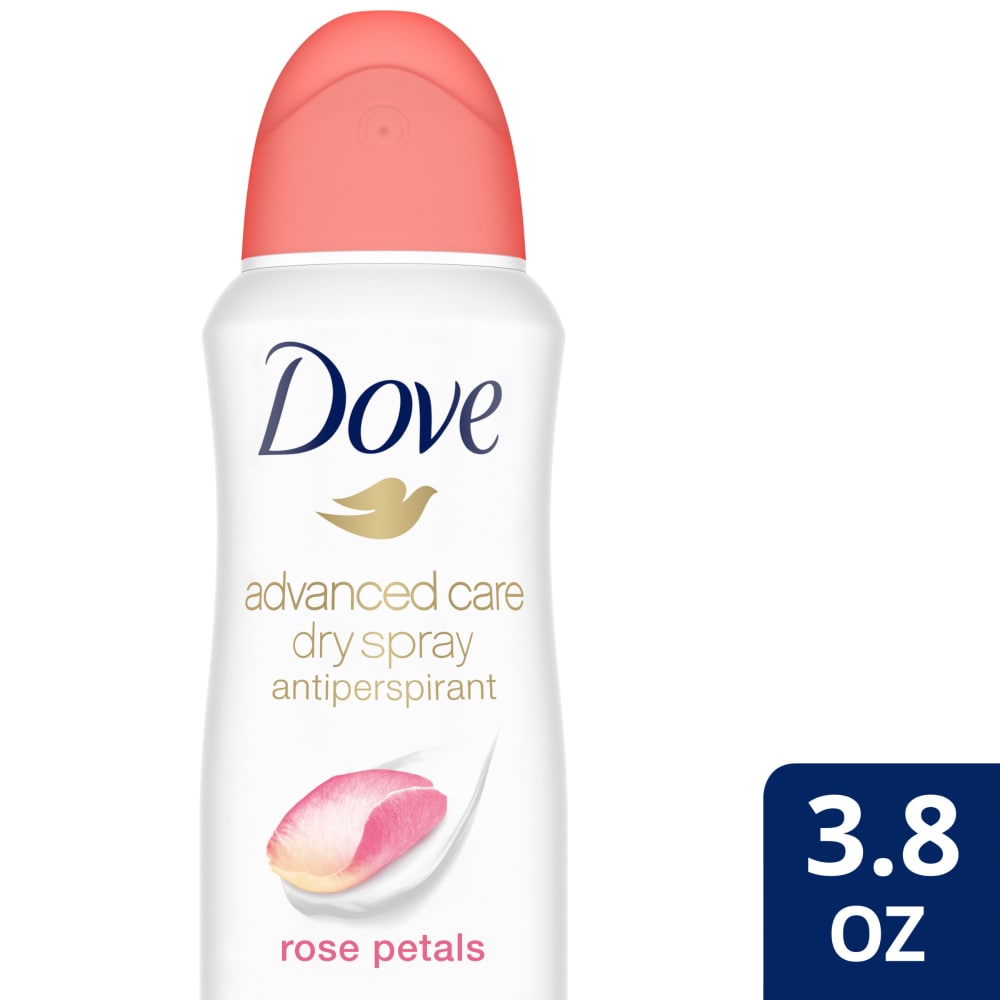 Dove Advanced Care Rose Petals, Dry Spray Antiperspirant Deodorant