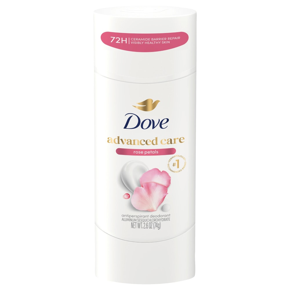 Dove Advanced Care Rose Petals Scent Antiperspirant Stick Deodorant