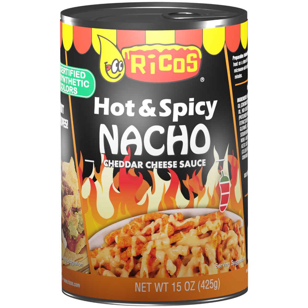 Ricos Products, Cheese Sauce, Hot and Spicy, RTE, 15oz