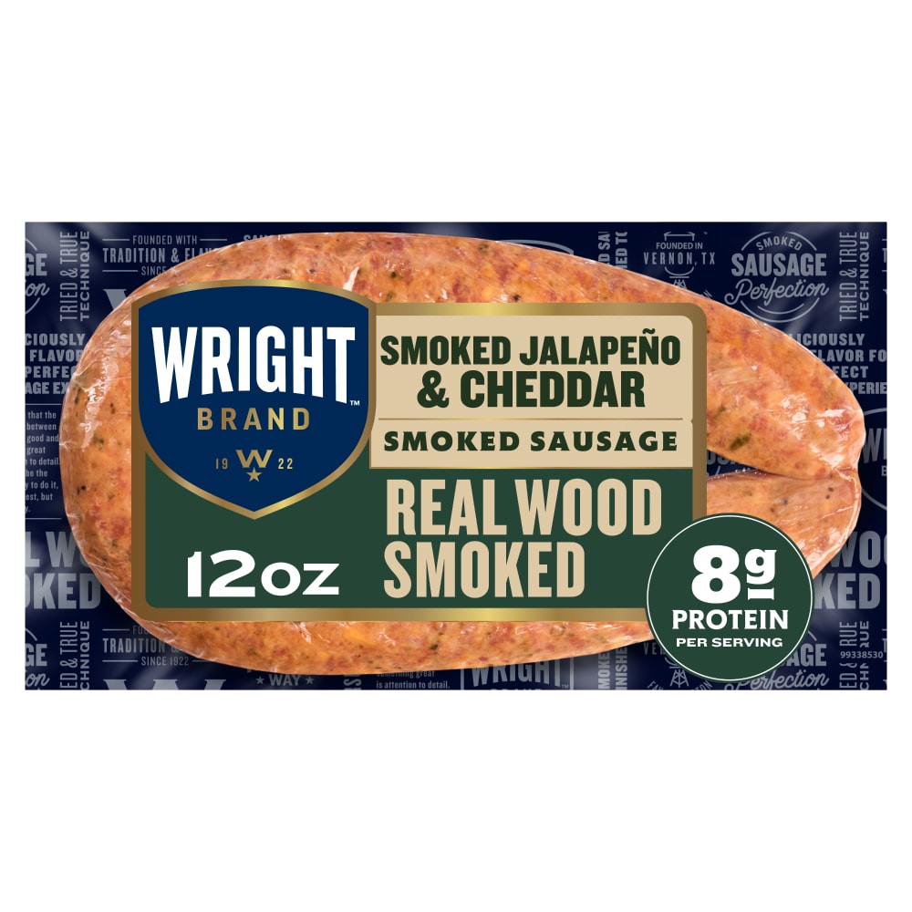 Wright™ Brand Real Wood Smoked Jalapeno & Cheddar Sausage Rope Fully Cooked