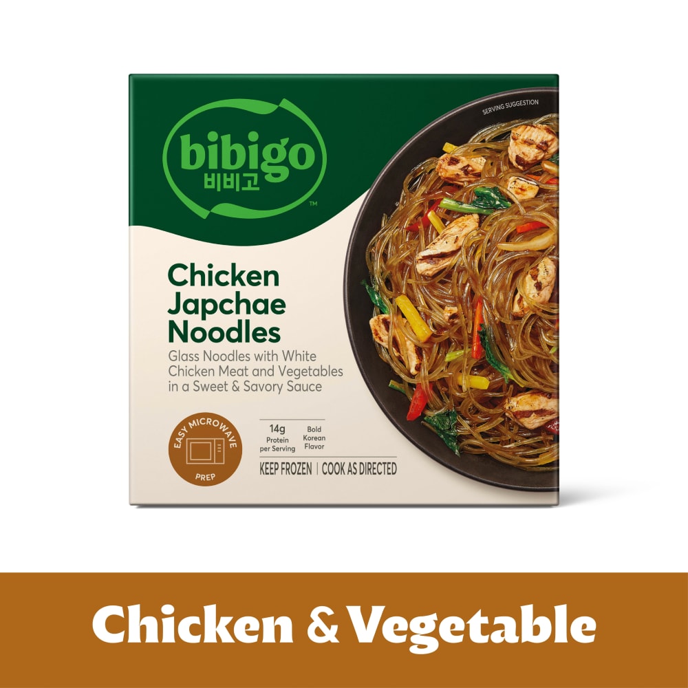 Bibigo Frozen Chicken & Vegetable Japchae Noodles