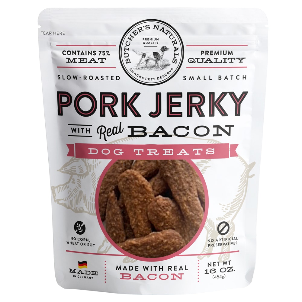 Butcher’s Naturals Pork Jerky & Bacon Dog Treats