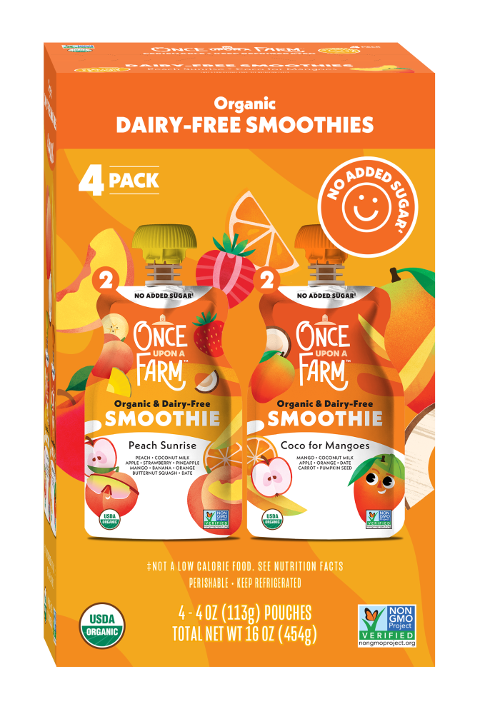 Once Upon A Farm™ Kids Smoothie Coco Organic & Dairy Free Mangoes Peach Sunrise