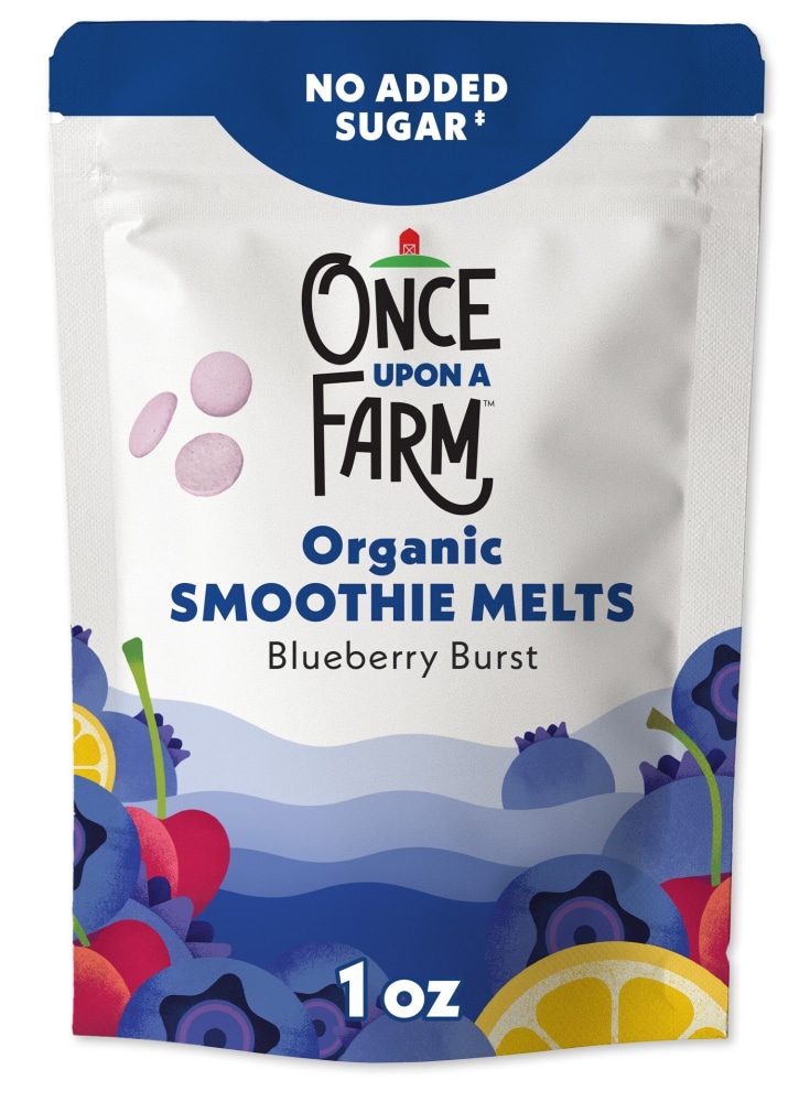 Once Upon a Farm Organic Smoothie Melts, Blueberry Burst, 1oz