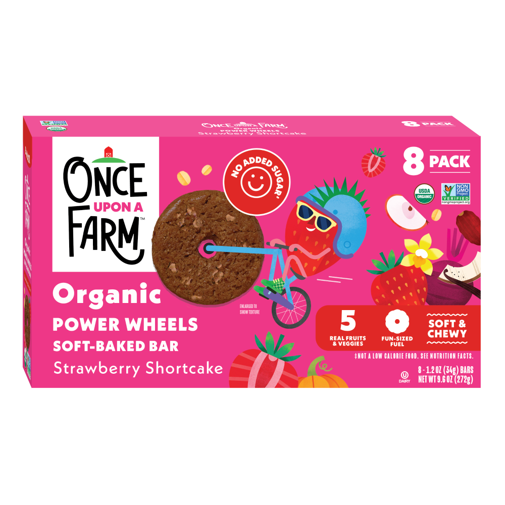Once Upon A Farm™ Organic Power Wheel Soft-Baked Bars – Strawberry Shortcake