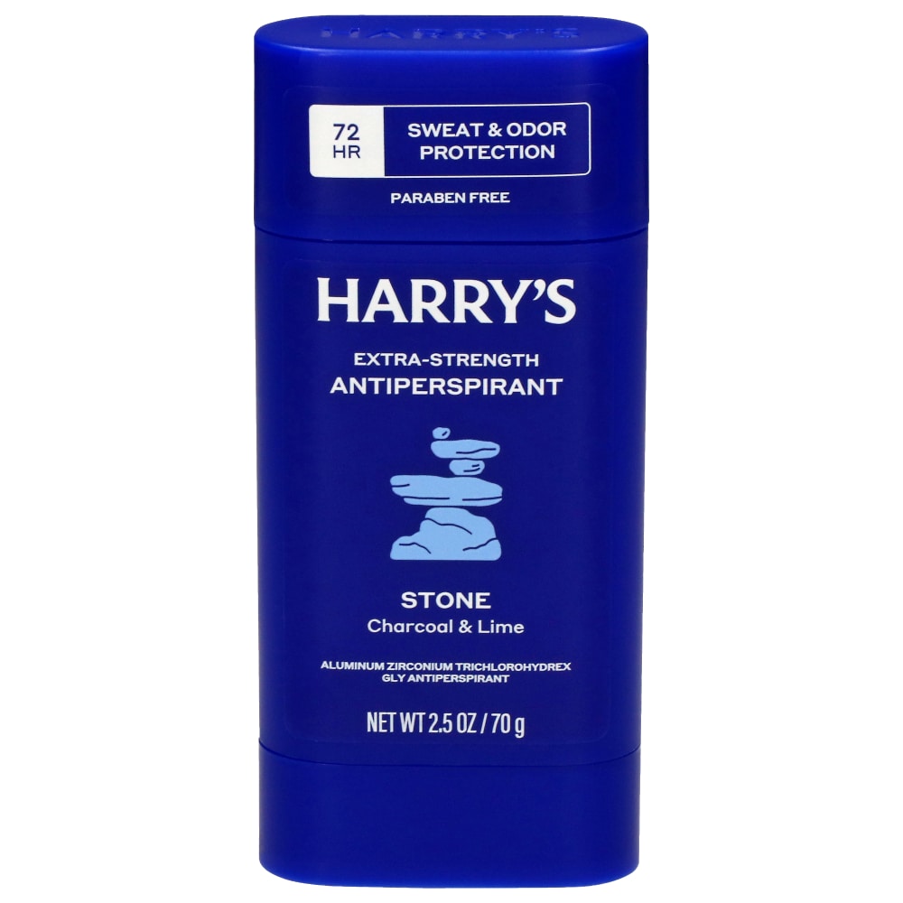 Harry’s Stone Charcoal & Lime Men’s Extra-Strength Antiperspirant Stick