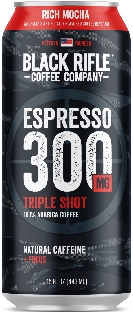 Black Rifle® Rich Mocha Espresso 300mg Triple Shot Iced Coffee Can