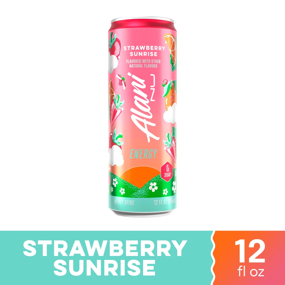 Alani Nu Strawberry Sunrise Sugar Free Energy Drink Can