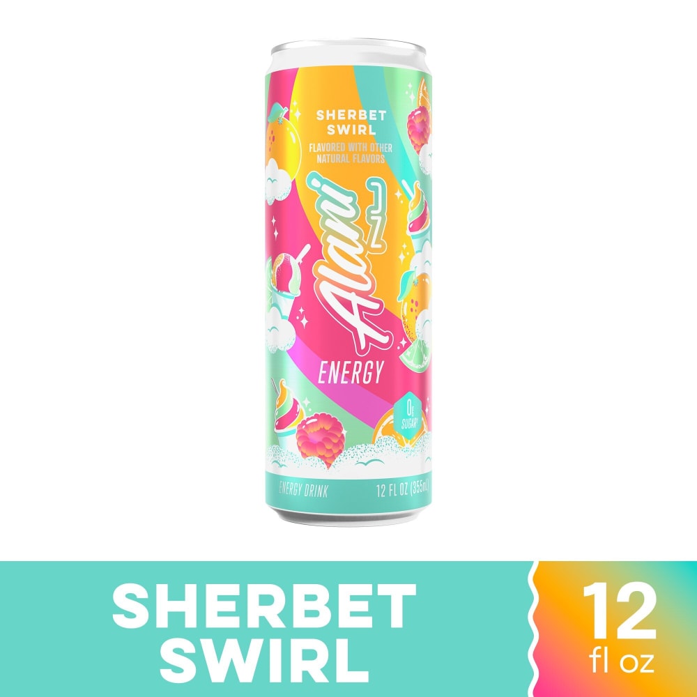 Alani Nu Sherbet Swirl Sugar Free Energy Drink Can
