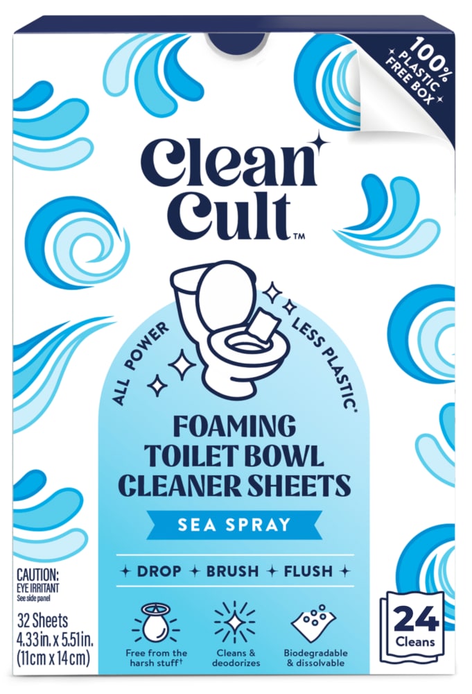 Clean Cult™ Foaming Toilet Bowl Cleaner Sheets – Sea Spray
