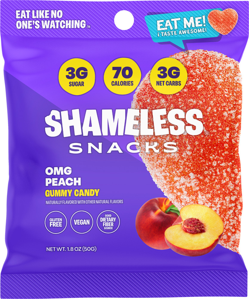 Shameless® Snacks OMG Peach Gummy Candy
