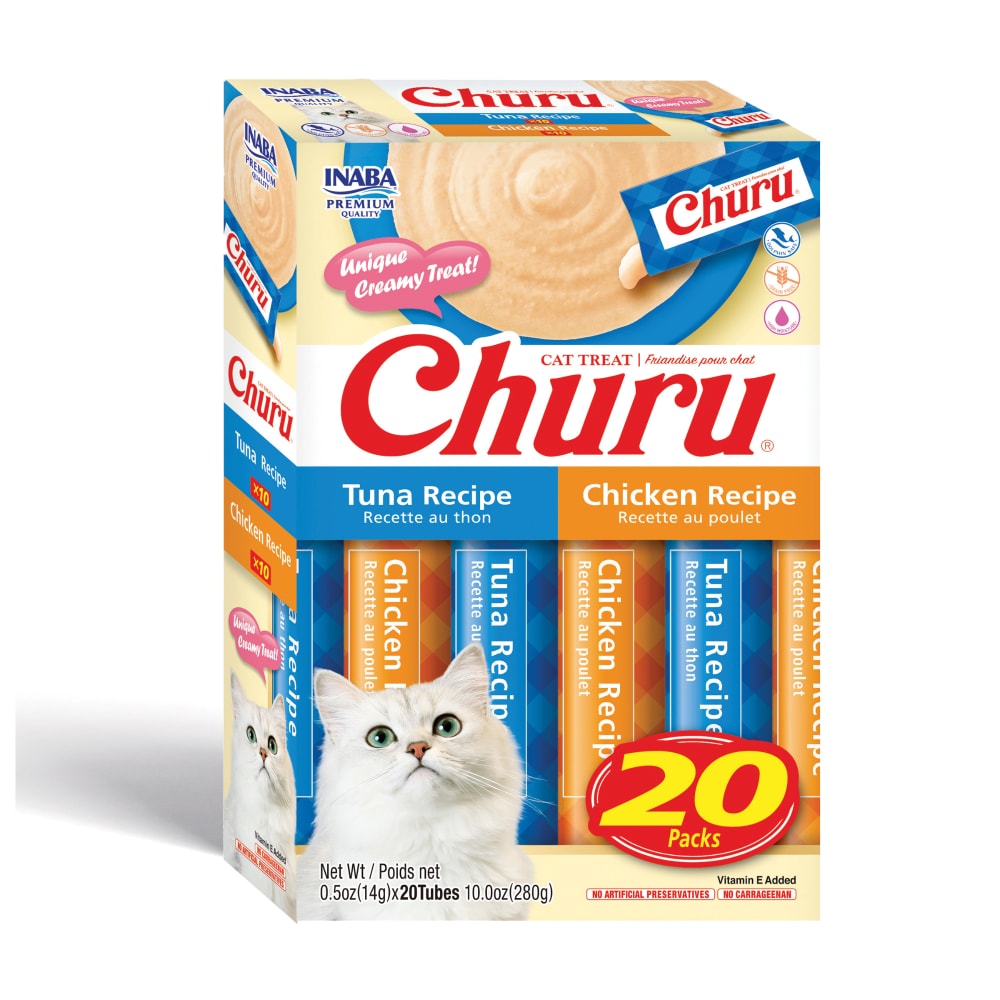 Inaba® Churu® Tuna & Chicken Lickable Puree Cat Treat Variety Pack