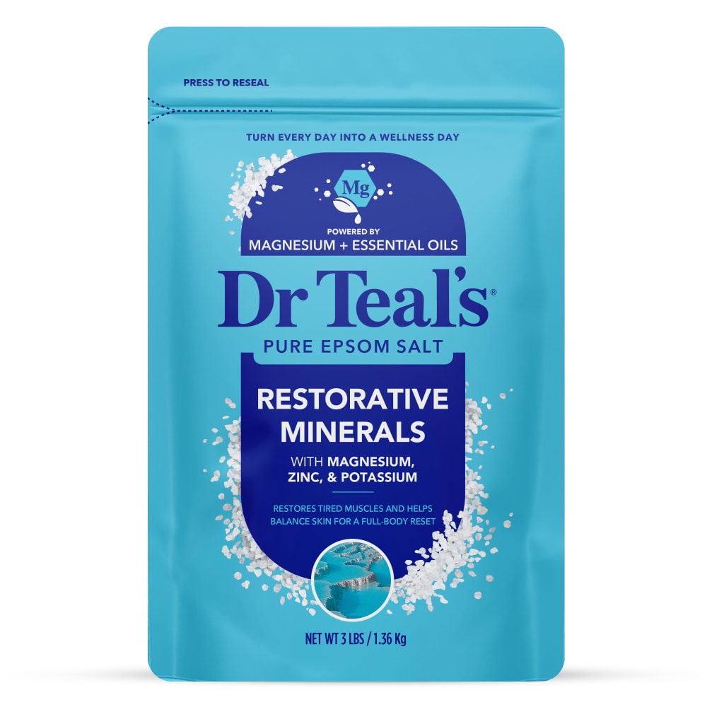 Dr Teal’s® Restorative Minerals Pure Epsom Salt with Magnesium, Potassium & Zinc