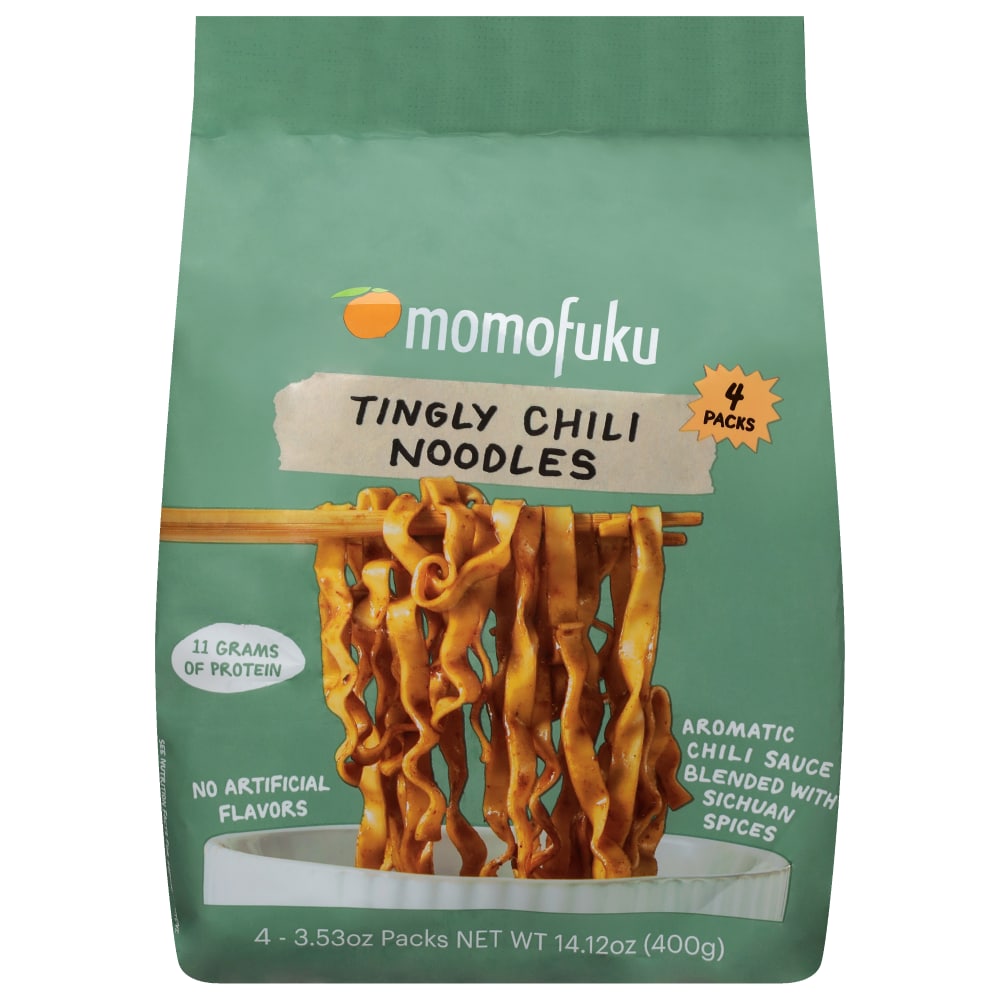 Momofuku Tingly Chili Noodles 4 – 3.53 oz Packs