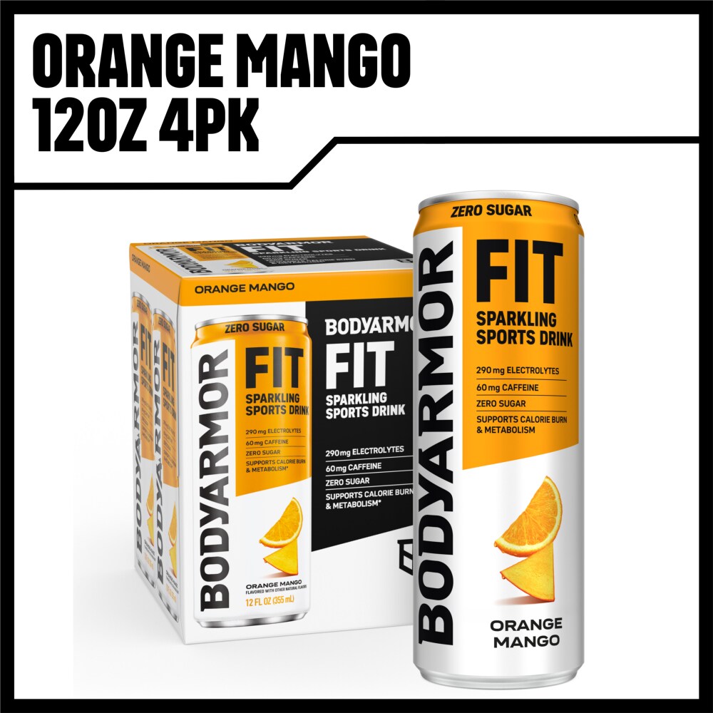 BODYARMOR® FIT Orange Mango Zero Sugar Sports Drink Cans