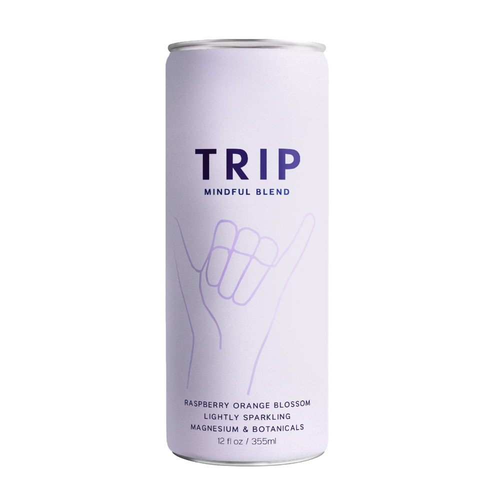 TRIP Mindful Blends Raspberry Orange Blossom Lightly Sparkling Water