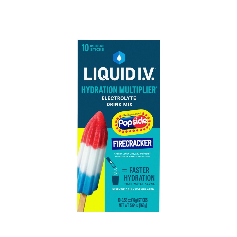 Liquid I.V.® Hydration Multiplier® Popsicle® Firecracker Electrolyte Drink Mix Packets