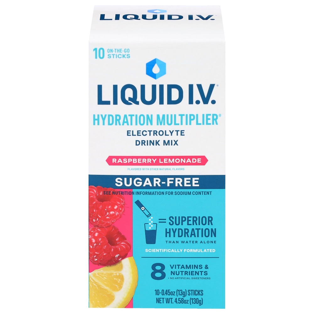 Liquid I.V. Hydration Multiplier® Sugar-Free Raspberry Lemonade Electrolyte Drink Mix