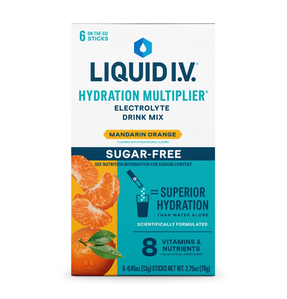 Liquid I.V. 6ct Sugar Free Mandarin Orange – Carton