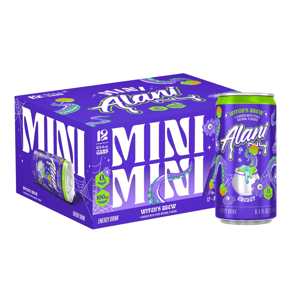 Alani Nu Witch’s Brew Mini Energy Drink 8.4 Fl Oz (Pack of 12)