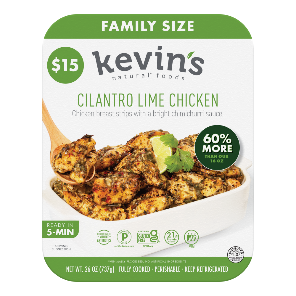Kevin’s Natural Foods Family-Size Cilantro Lime Chicken