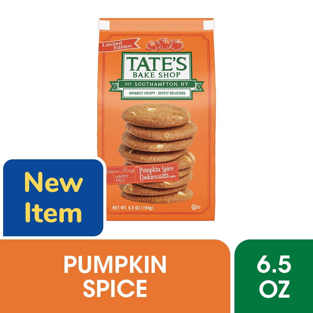 Tate’s Bake Shop Pumpkin Spice Cookies with White Chocolate Chips