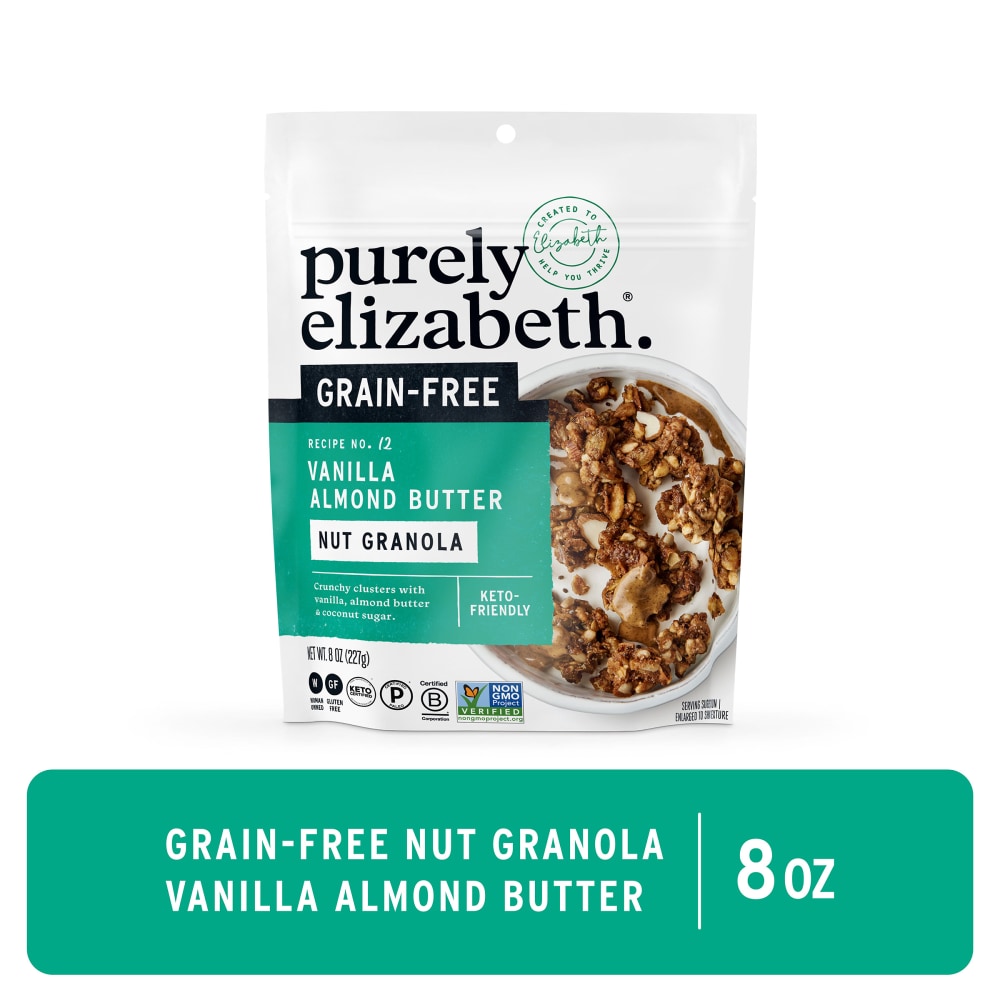 Purely Elizabeth Vanilla Almond Butter Grain Free Nut Granola 8 oz.