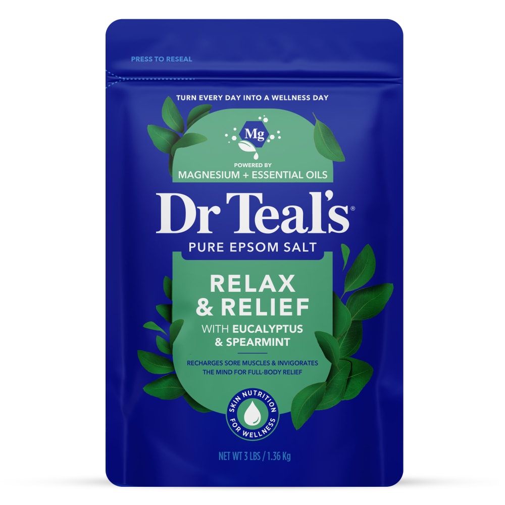 Dr Teal’s® Relax & Relief with Eucalyptus & Spearmint Epsom Salt Magnesium Soak