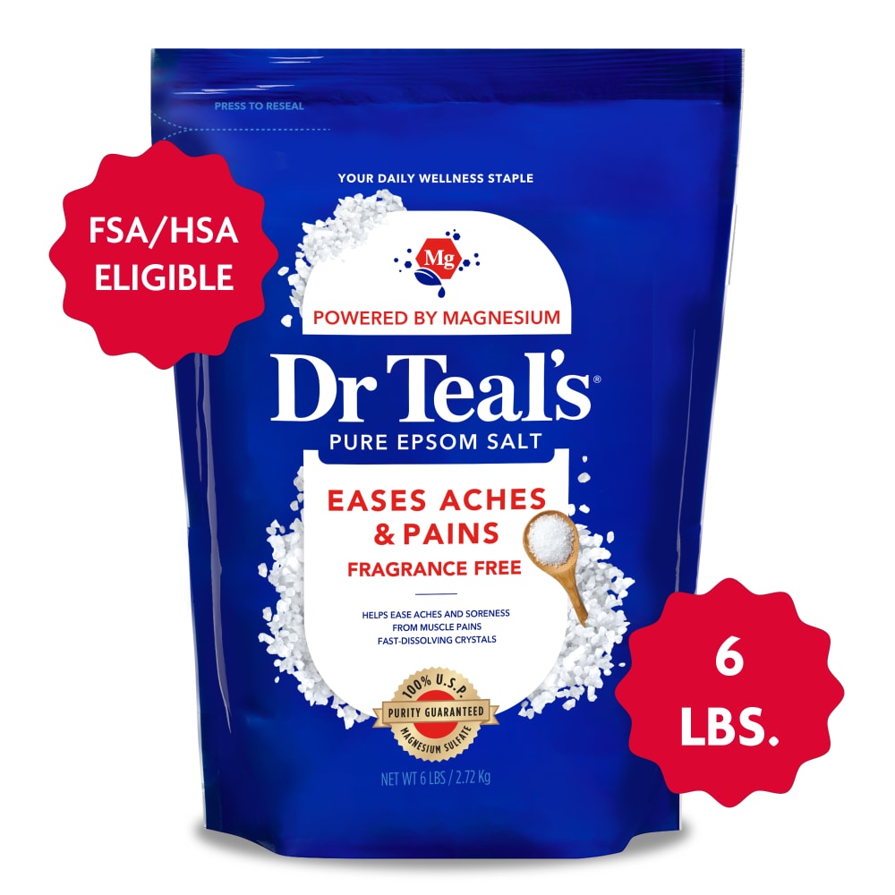 Dr Teal’s® Epsom Salt Therapeutic Magnesium Soak, Fragrance Free