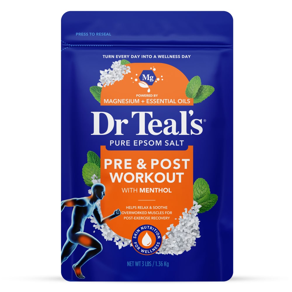 Dr Teal’s® Pre & Post Workout Epsom Salt Magnesium Soak with Menthol