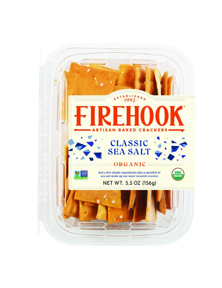 Firehook® Organic Classic Sea Salt Artisan Baked Crackers 5.5 oz