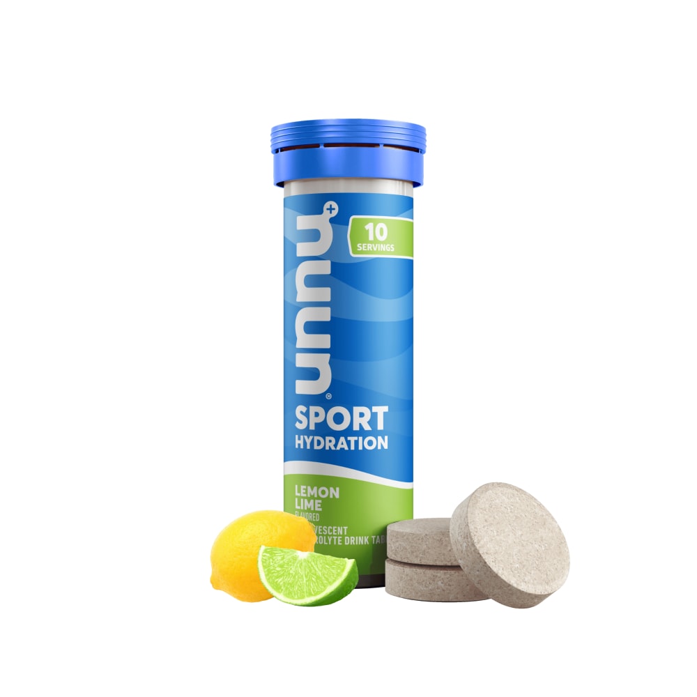 Nuun Sport Electrolyte Tablets for Proactive Hydration, Lemon Lime Flavor