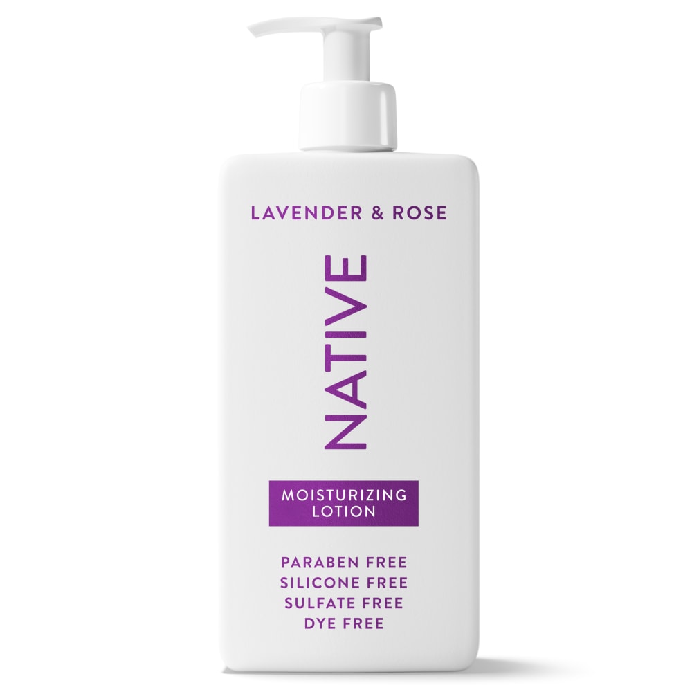 Native Moisturizing Body Lotion Lavender & Rose Daily Dermatologist Tested for Sensitive Skin