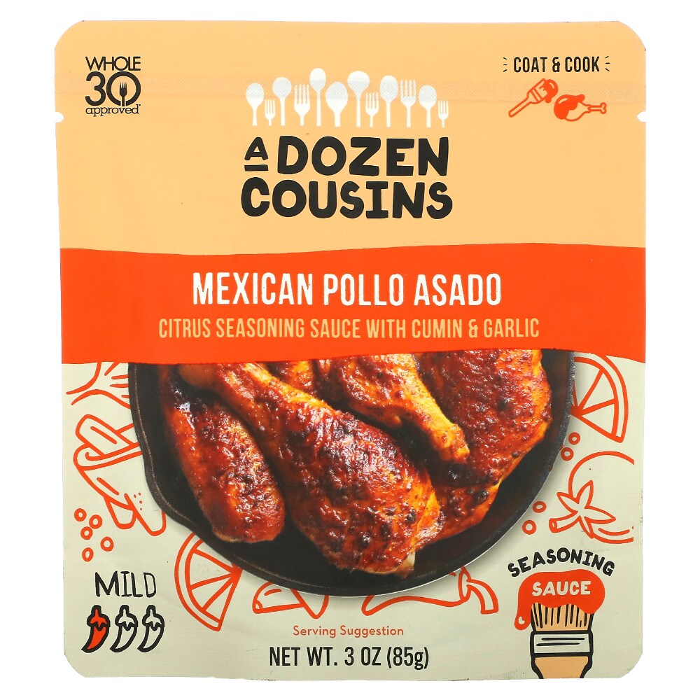 A Dozen Cousins Mexican Pollo Asado Seasoning Sauce – 3 oz (85 g)