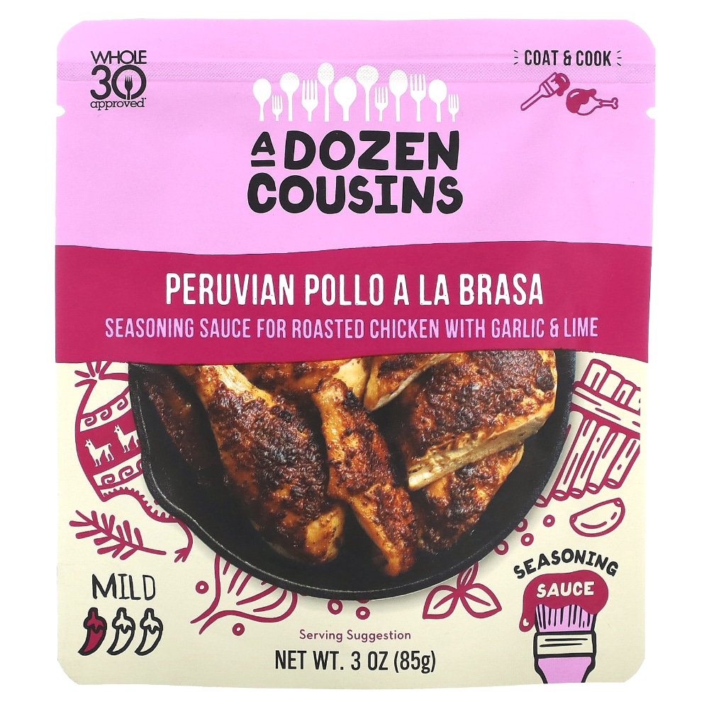 A Dozen Cousins Peruvian Pollo A La Brasa Seasoning Sauce Mild – 3 oz (85 g)
