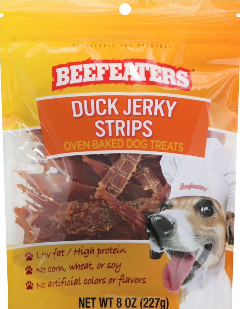 Beefeaters® Duck Jerky Strips Oven Baked Dog Treats