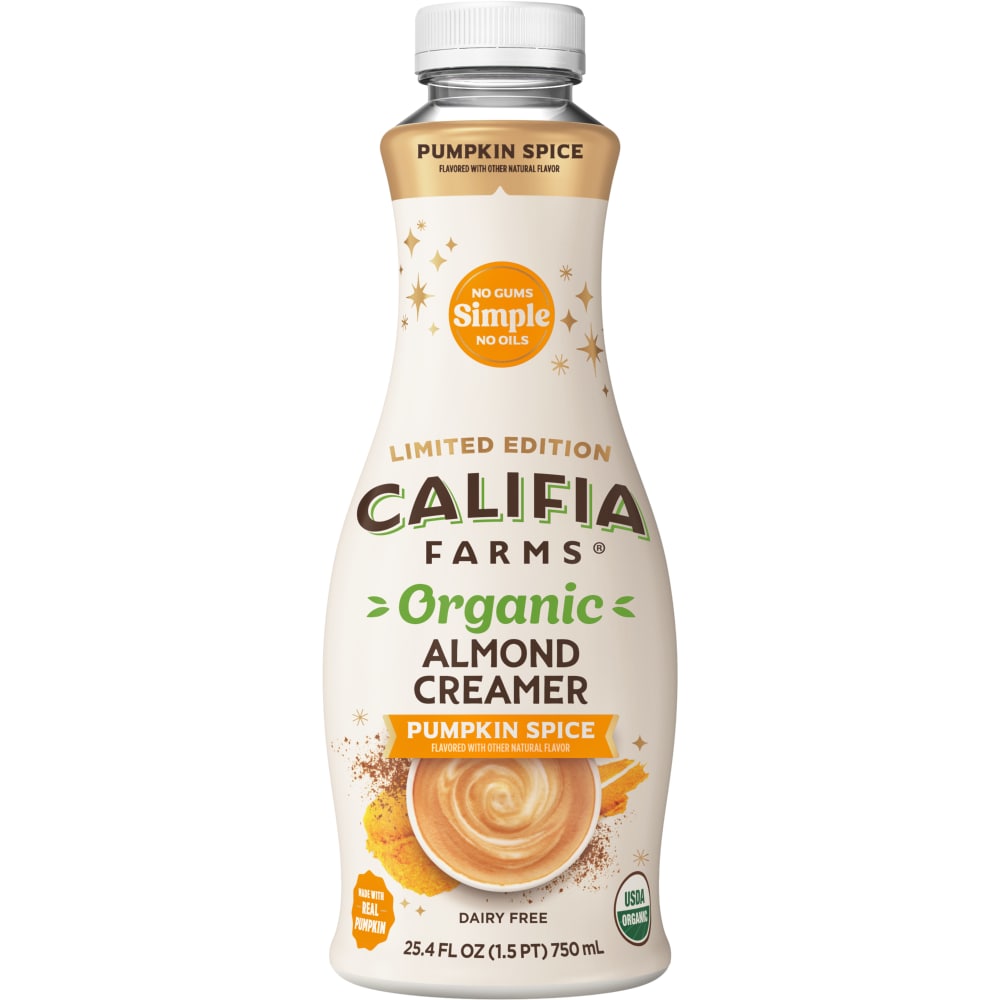 Califia Farms Organic Pumpkin Spice Almond Milk Coffee Creamer