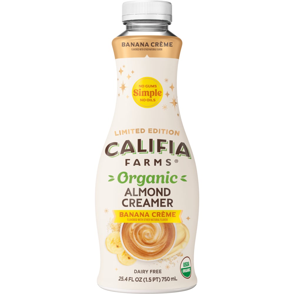 Califia Farms Organic Banana Creme Almond Milk Coffee Creamer