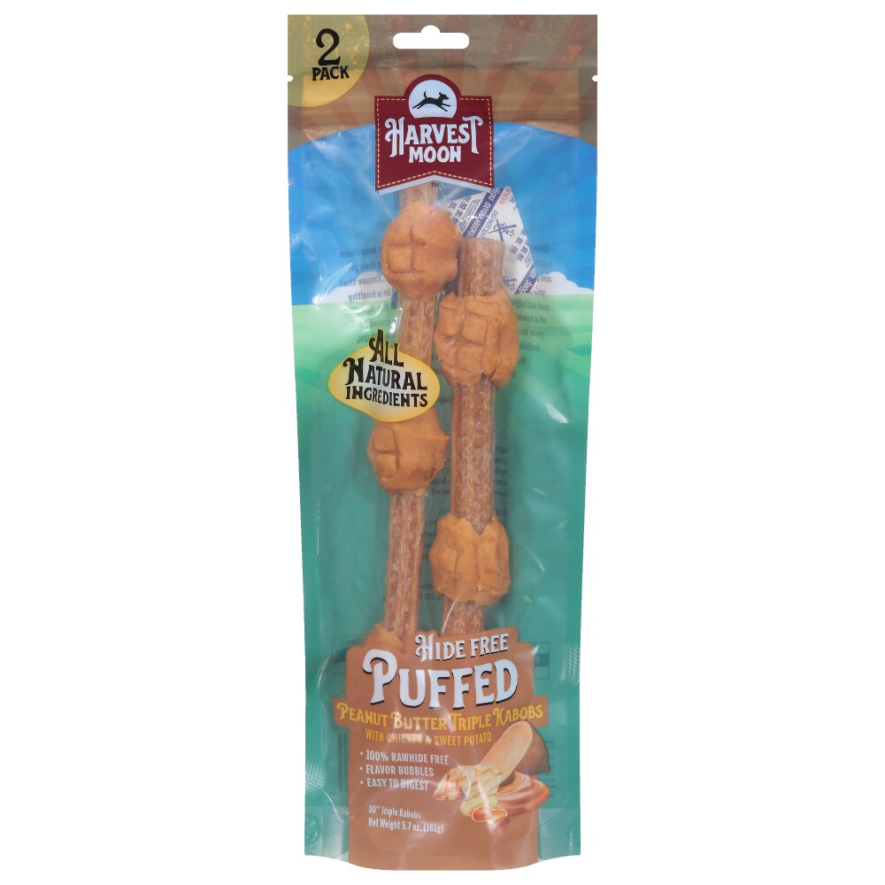 Harvest Moon Puffed Jumbo Kabobz Dog Treats